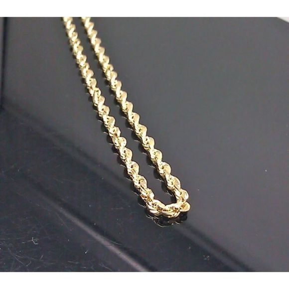 Accessories Real 1k Gold Mens Rope Chain 3mm 26 New Poshmark